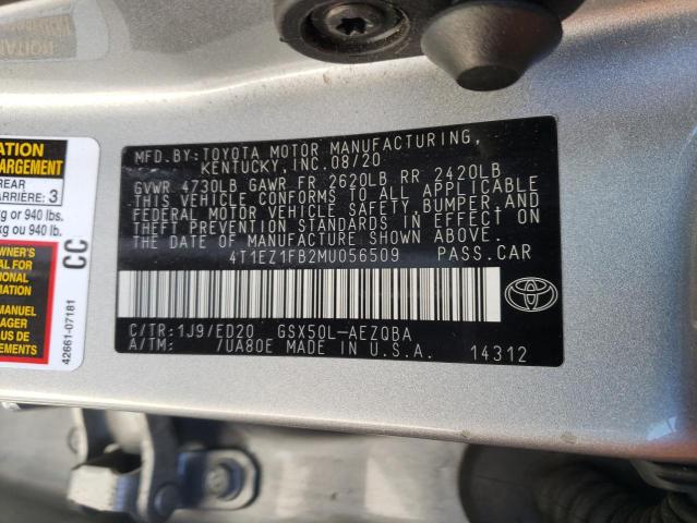 2021 TOYOTA AVALON NIG 4T1EZ1FB2MU056509