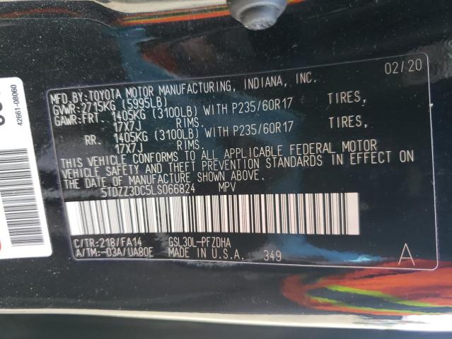 2020 TOYOTA SIENNA L 5TDZZ3DC5LS066824