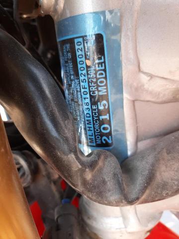 2015 HONDA CRF250 L MLHMD3810F5200020
