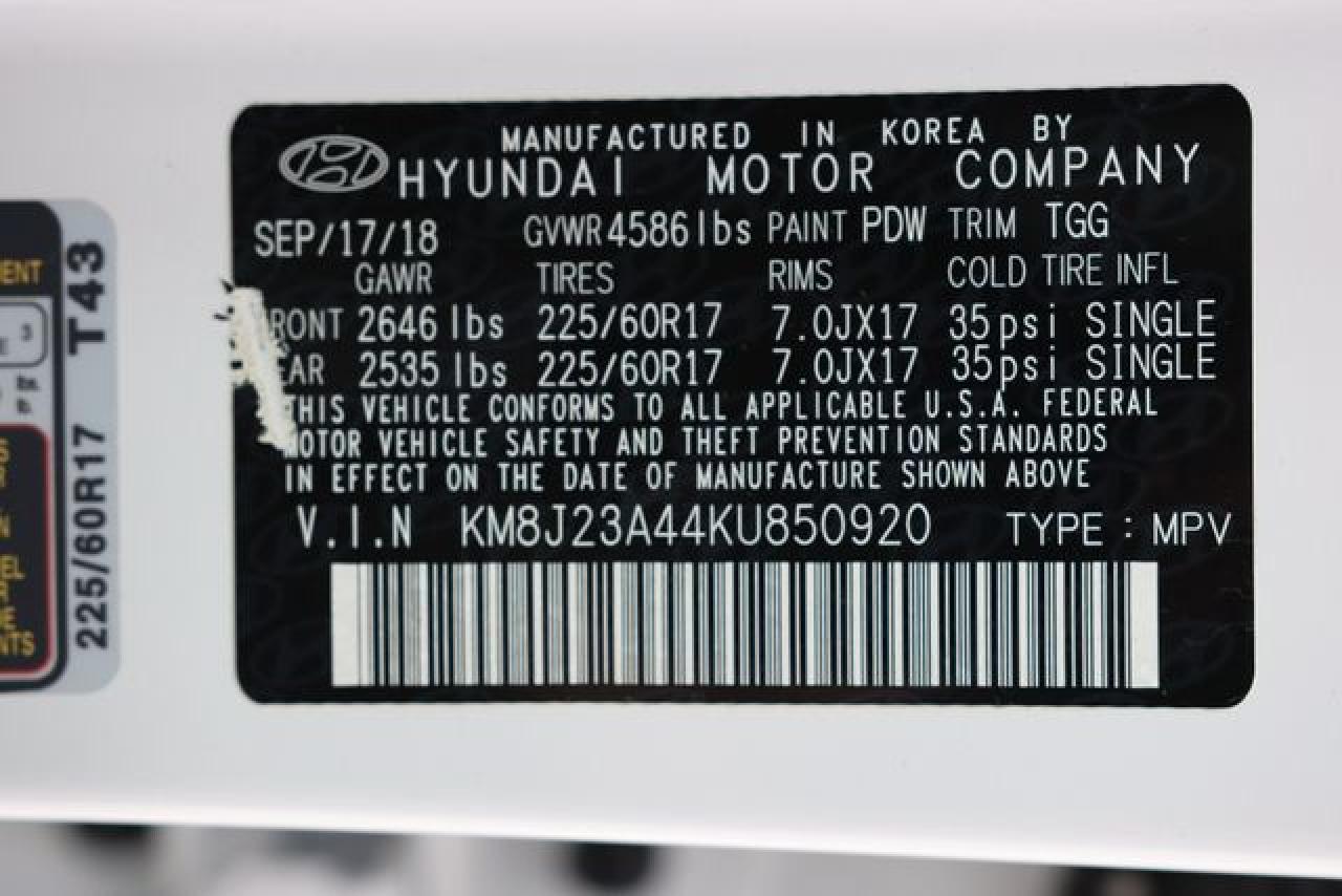 KM8J23A44KU850920 2019 Hyundai Tucson Se