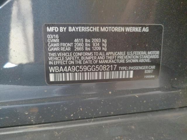 2016 BMW 428I GRAN WBA4A9C59GG508217