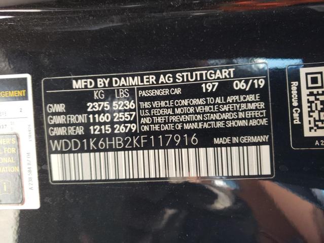 2019 MERCEDES-BENZ E 450 WDD1K6HB2KF117916