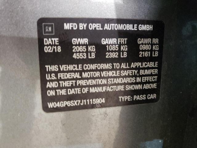 2018 BUICK REGAL ESSE W04GP6SX7J1115904