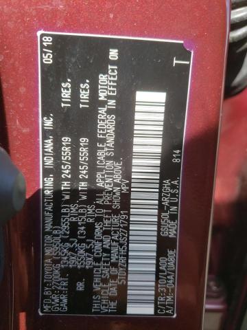 2018 TOYOTA HIGHLANDER - 5TDYZRFH5JS271791