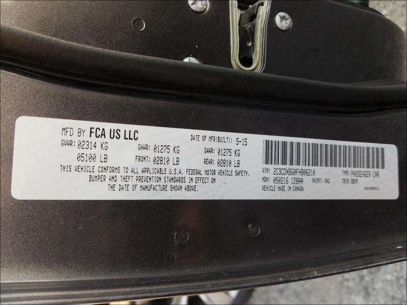 2015 DODGE CHARGER SE 2C3CDXBG0FH806210