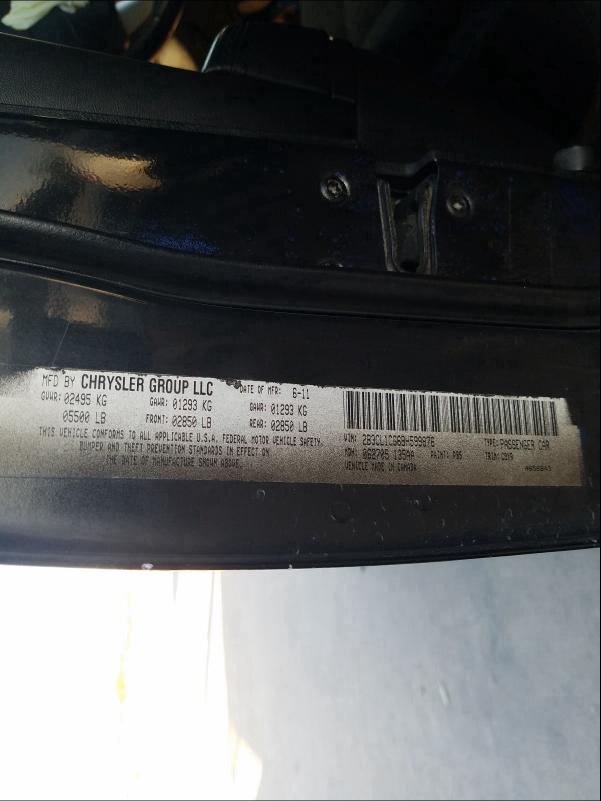 2011 DODGE CHARGER PO 2B3CL1CG6BH599876