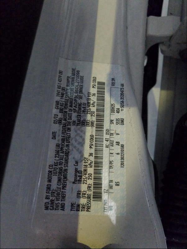 2013 FORD FOCUS ST 1FADP3L95DL270098