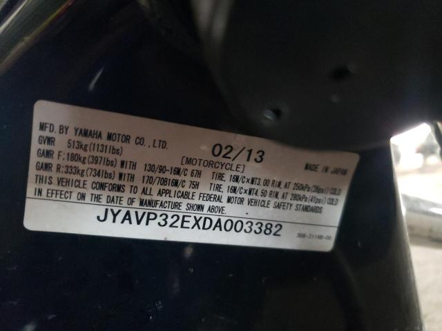 2013 YAMAHA XVS1300 CT JYAVP32EXDA003382