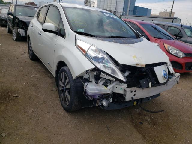 Wrecked nissan deals leaf for sale