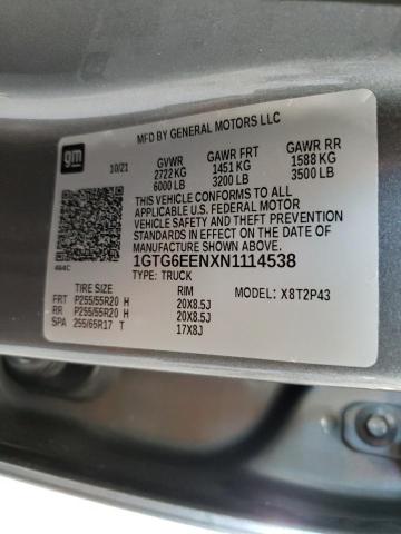 2022 GMC CANYON DEN 1GTG6EENXN1114538