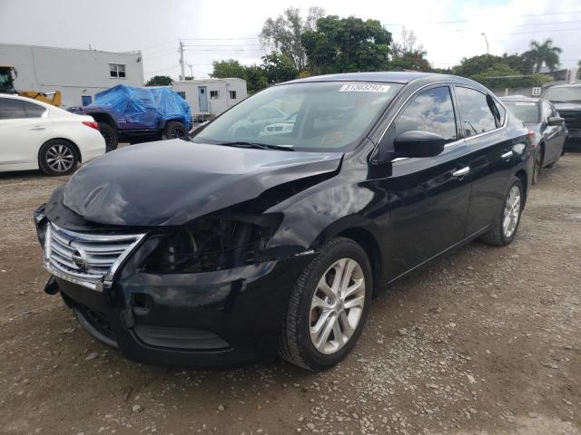 NISSAN SENTRA 2015 BLACK Photo 2