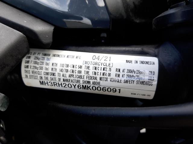 2021 YAMAHA MT-03 MH3RH20Y6MK006091