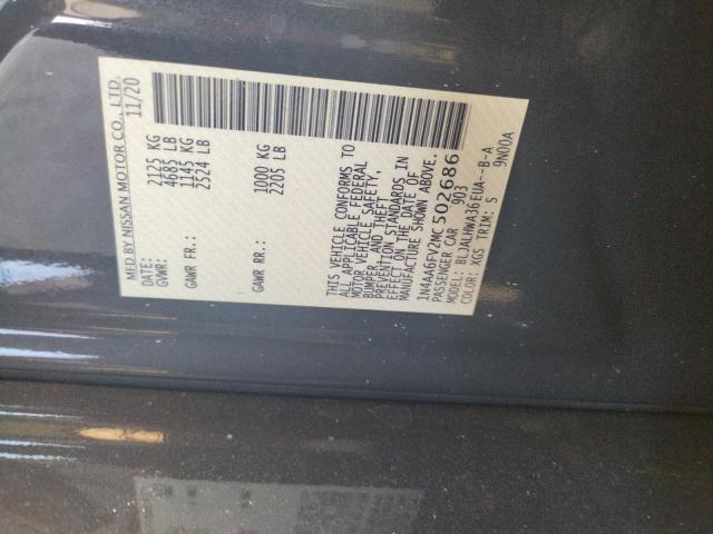 2021 NISSAN MAXIMA PLA 1N4AA6FV2MC502686