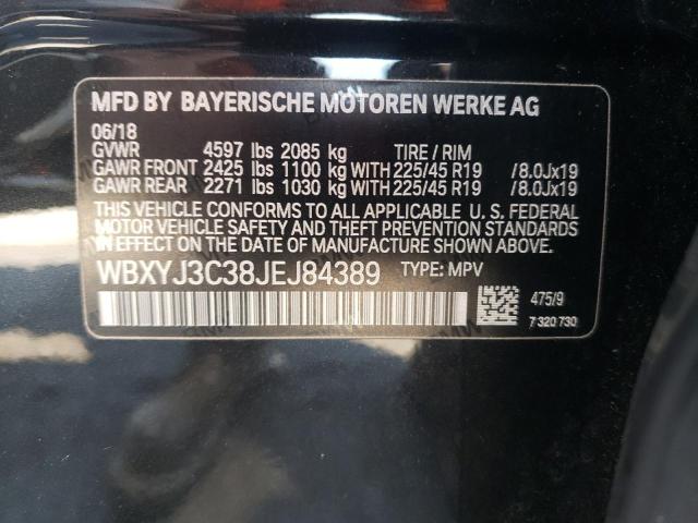 2018 BMW X2 SDRIVE2 WBXYJ3C38JEJ84389