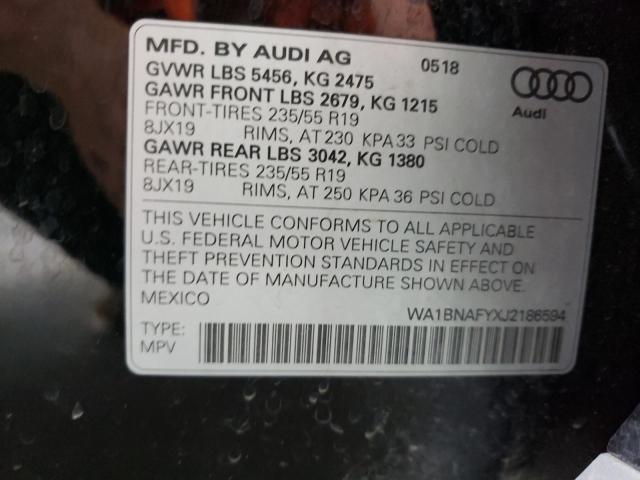 2018 AUDI Q5 WA1BNAFYXJ2186594
