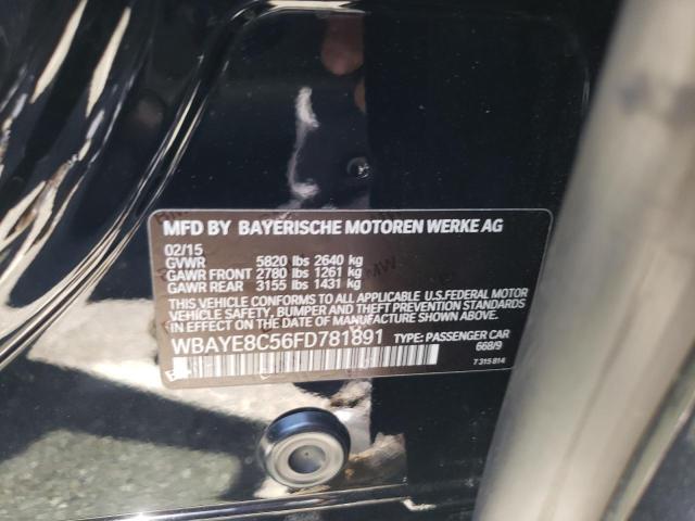2015 BMW 750LI WBAYE8C56FD781891