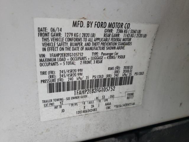 2015 FORD TAURUS SEL - 1FAHP2E82FG105752