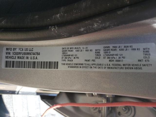2021 RAM 1500 TRX 1C6SRFU9XMN744764