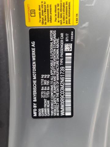 2021 MINI COOPER JOH WMWXR9C03M2N61739