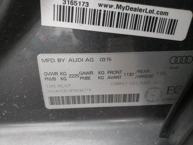2015 AUDI A4 PRESTIG WAUKFCFL3FN036719