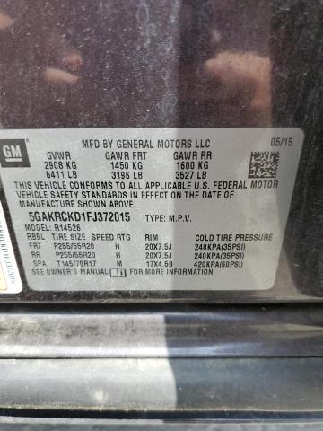 2015 BUICK ENCLAVE - 5GAKRCKD1FJ372015