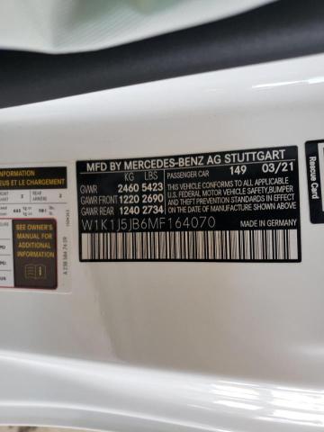 2021 MERCEDES-BENZ E 450 W1K1J5JB6MF164070