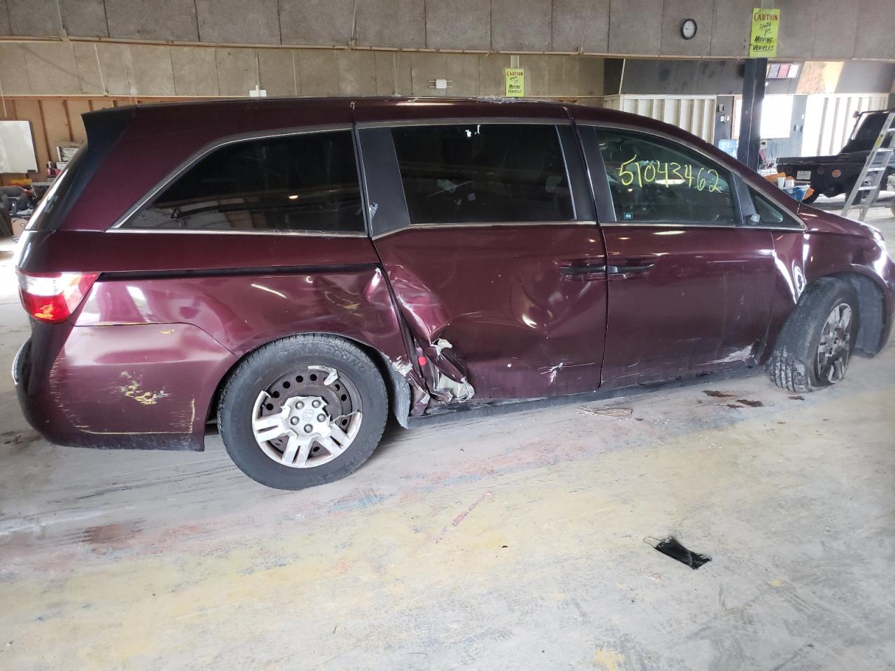 2011 Honda Odyssey Lx VIN: 5FNRL5H27BB036693 Lot: 51043462