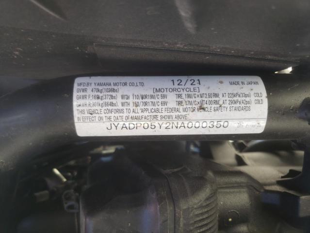 2022 YAMAHA XT1200ZE JYADP05Y2NA000350
