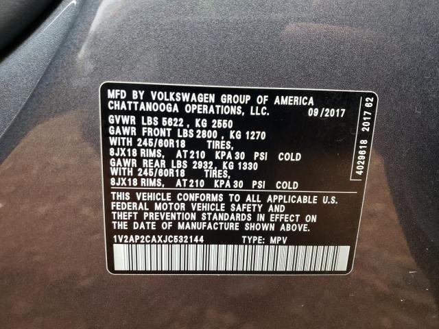 2018 VOLKSWAGEN ATLAS S 1V2AP2CAXJC532144