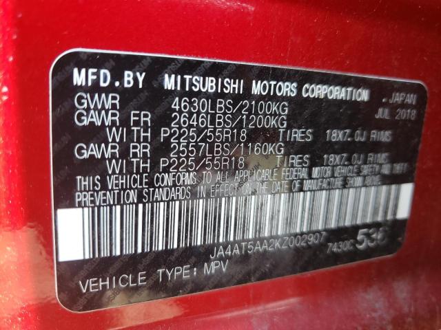 MITSUBISHI ECLIPSE 2019 RED Photo 10