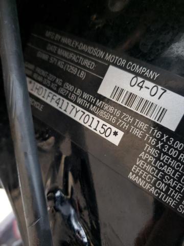 2007 HARLEY-DAVIDSON FLHT CLASS 1HD1FF4117Y701150
