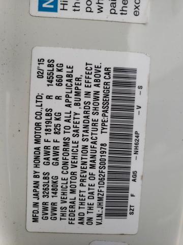 2015 HONDA 125 JHMZF1D62FS001978