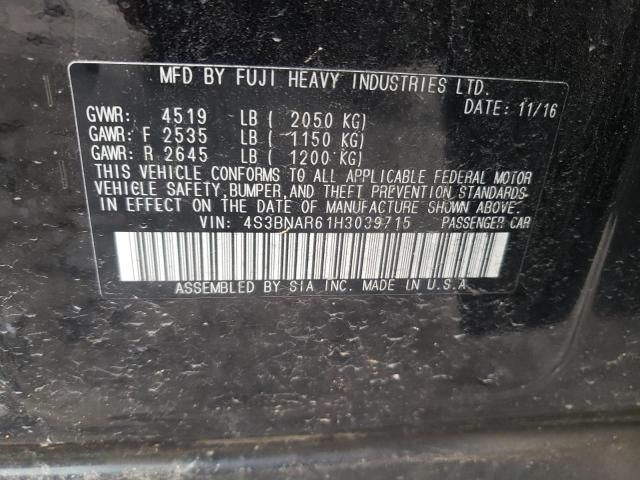 2017 SUBARU LEGACY SPO 4S3BNAR61H3039715