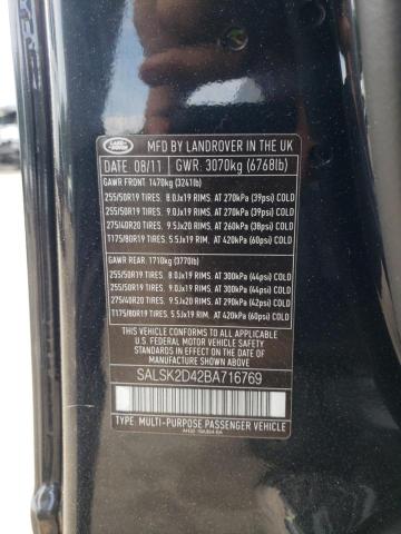 SALSK2D42BA716769 Land Rover Range Rover Sport Lux