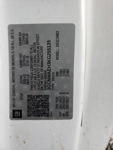 2019 CHEVROLET SILVRDO LT 3GCNWAEH3KG255135