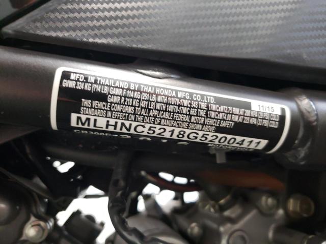 2016 HONDA CB300 F MLHNC5218G5200411