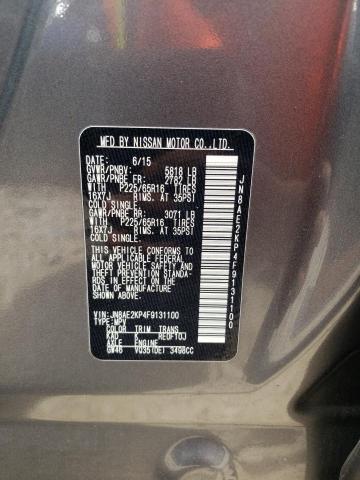 2015 NISSAN QUEST JN8AE2KP4F9131100