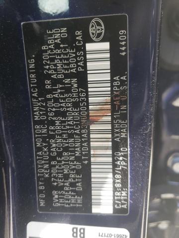 2021 TOYOTA AVALON LIM 4T1DA1AB3MU005367