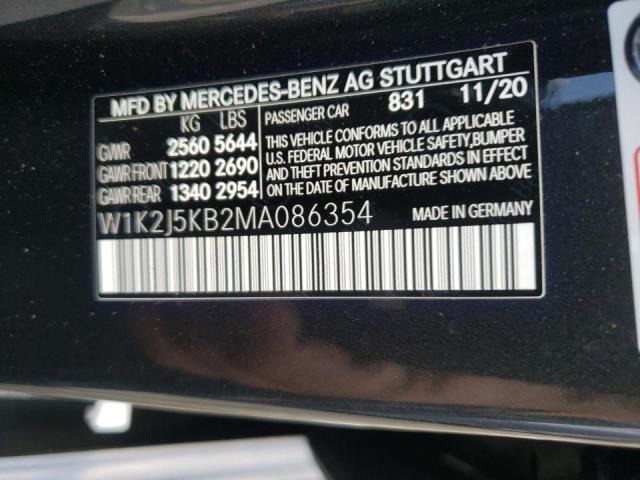 2021 MERCEDES-BENZ CLS 450 4M W1K2J5KB2MA086354