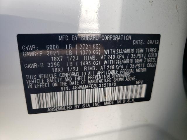 2017 SUBARU ASCENT PRE 4S4WMAFD2L3421070