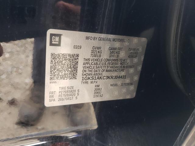 2019 GMC YUKON SLE 1GKS1AKC3KR304431