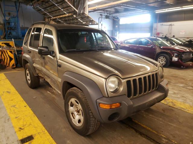 Salvage cars for sale from Copart Wheeling, IL: 2003 Jeep Liberty SP