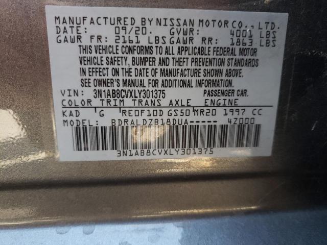 NISSAN SENTRA 2020 GRAY Photo 10