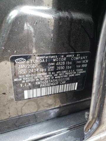 2022 GENESIS G70 BASE KMTG34TA5NU101196