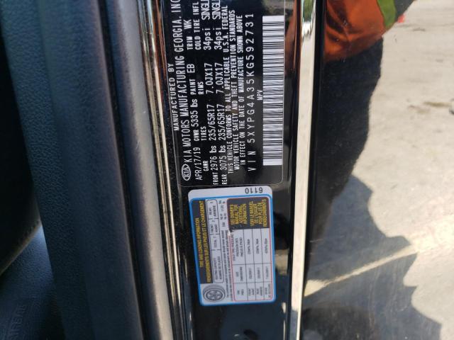 2019 KIA SORENTO L - 5XYPG4A35KG592731