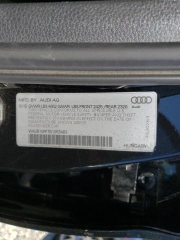 2016 AUDI S3 PREMIUM WAUB1GFF7G1053483