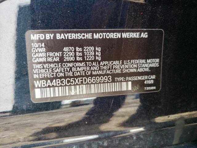 2015 BMW 435 XI GRA WBA4B3C5XFD669993
