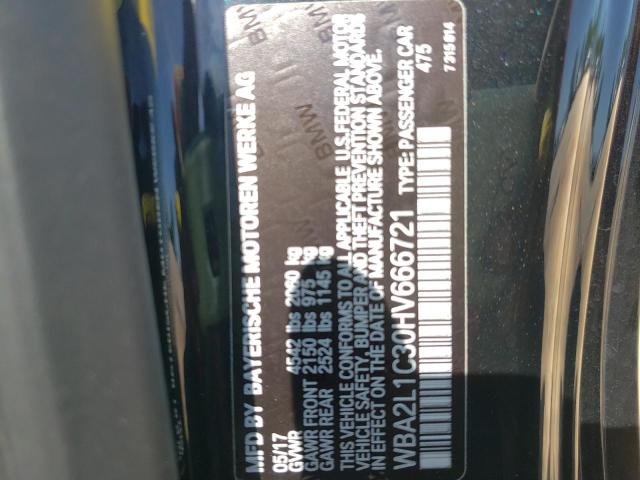 2017 BMW M240I WBA2L1C30HV666721