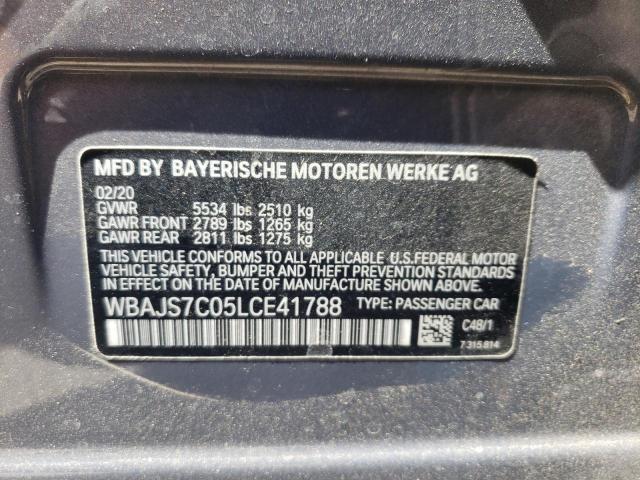 2020 BMW M550XI WBAJS7C05LCE41788
