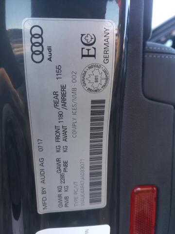 2018 AUDI S4 PRESTIG WAUC4AF47JA033071